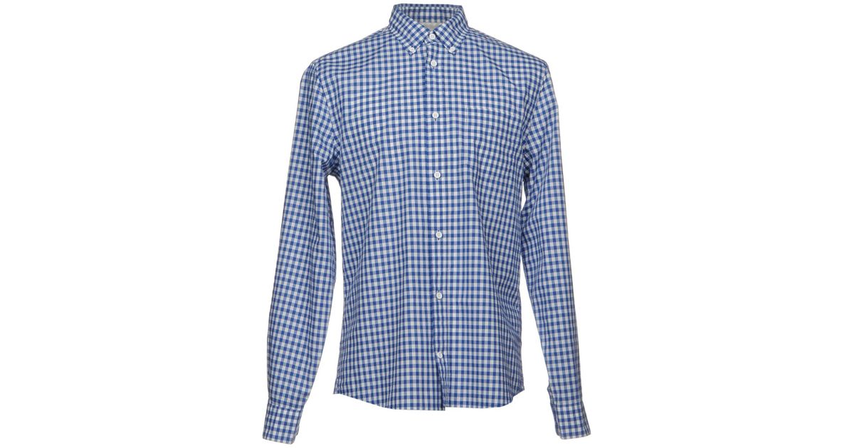 Acne Studios Cotton Shirt in Blue for Men - Lyst
