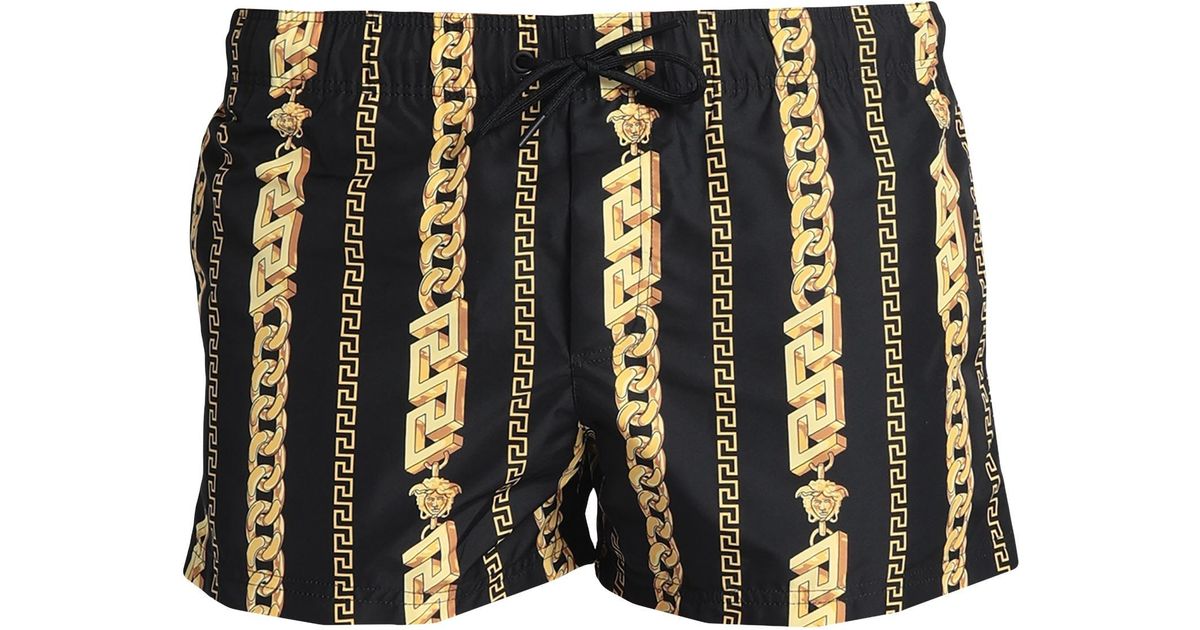 Versace Swim Trunks in Black for Men | Lyst UK