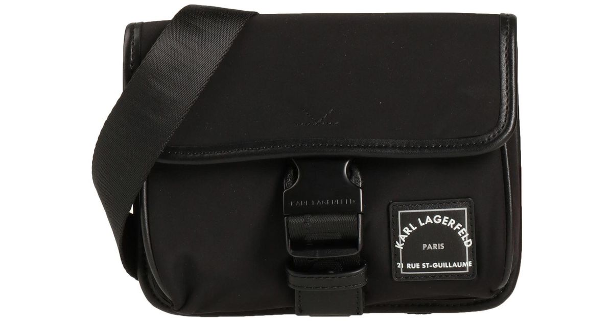 Karl Lagerfeld Crossbody Bag in Black for Men Lyst