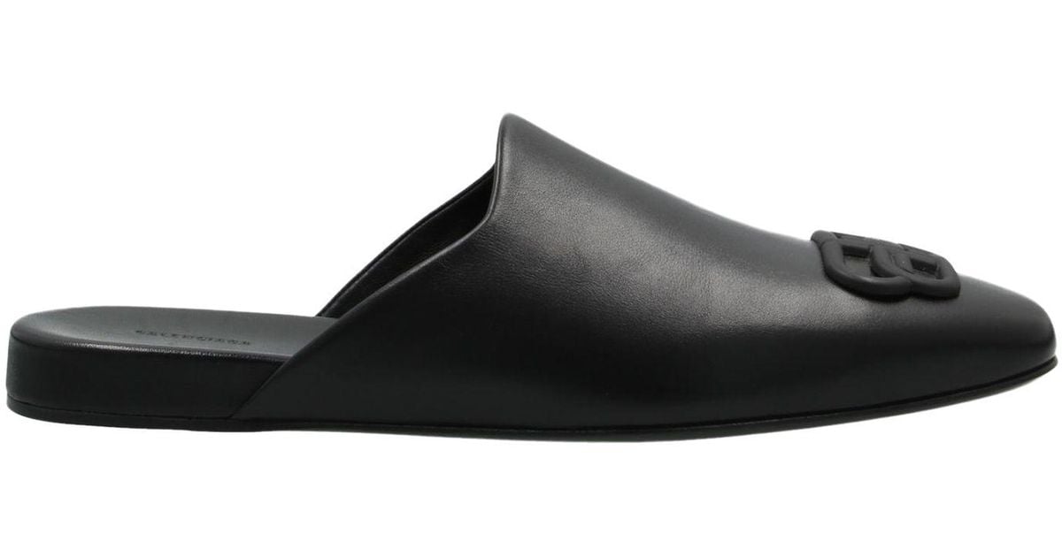 Balenciaga Leather Mules & Clogs in Black for Men Lyst