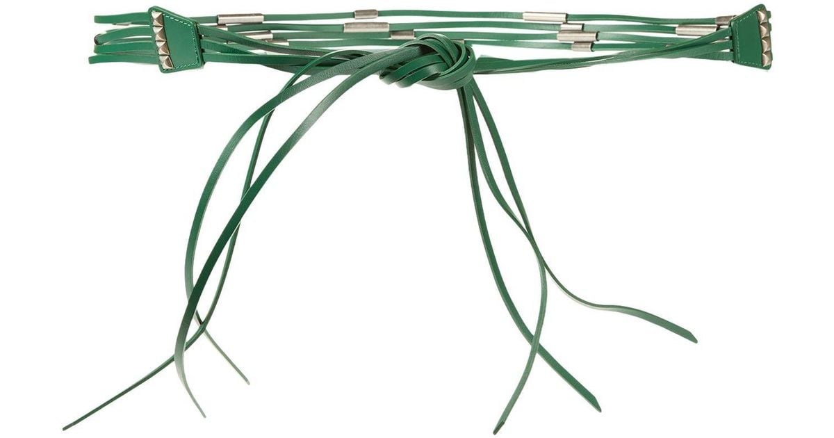 Alberta Ferretti Belt in Green | Lyst