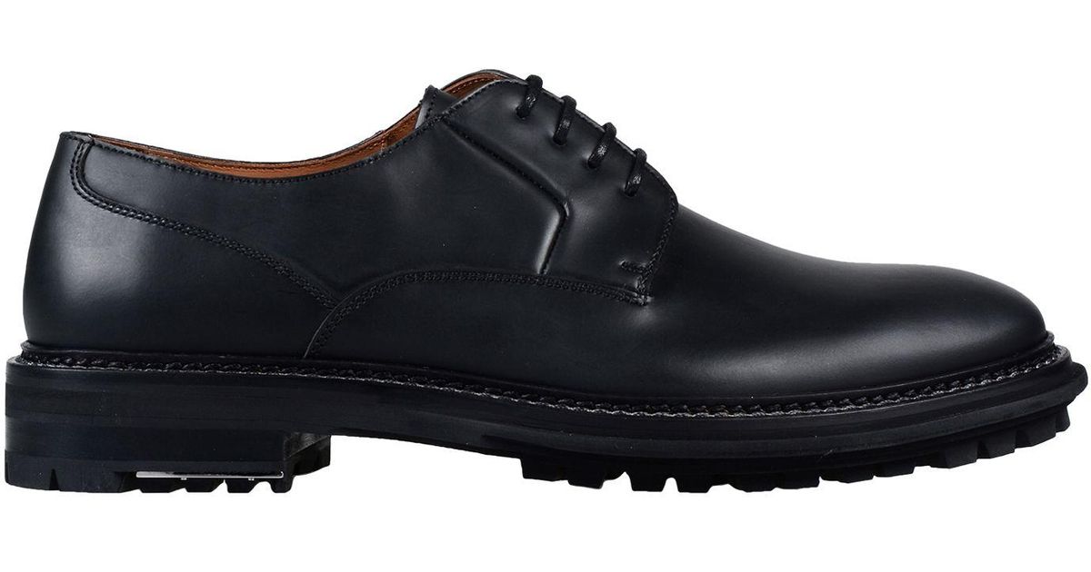 Lanvin Leather Lace-up Shoe in Black for Men - Save 70% - Lyst