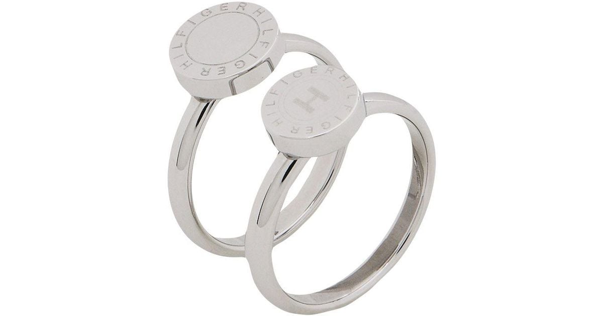 Tommy Hilfiger Ring in Silver (Metallic) Lyst