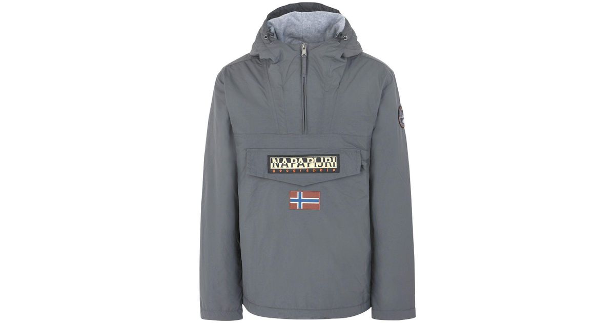 Napapijri Synthetic Jacket in Grey (Gray) for Men - Lyst