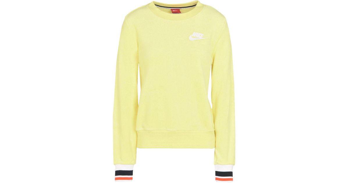 light yellow nike sweatshirt