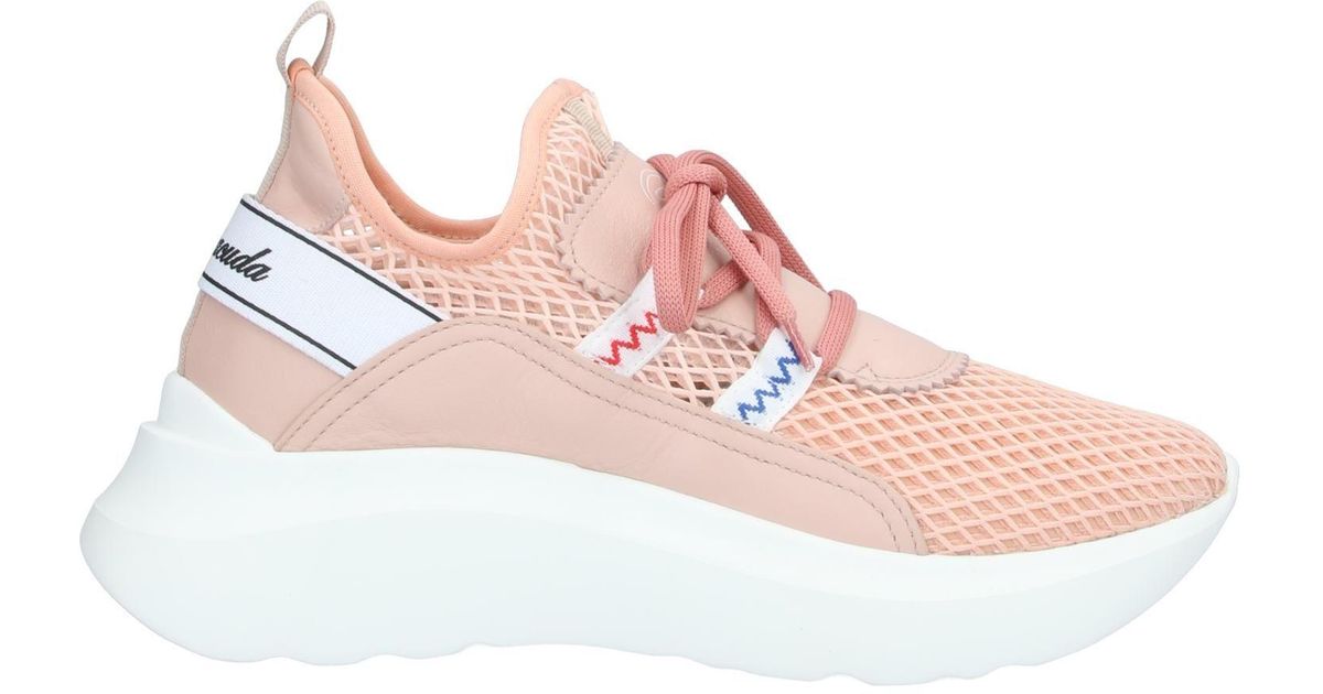 Barracuda Leather Low-tops & Sneakers in Light Pink (Pink) - Lyst