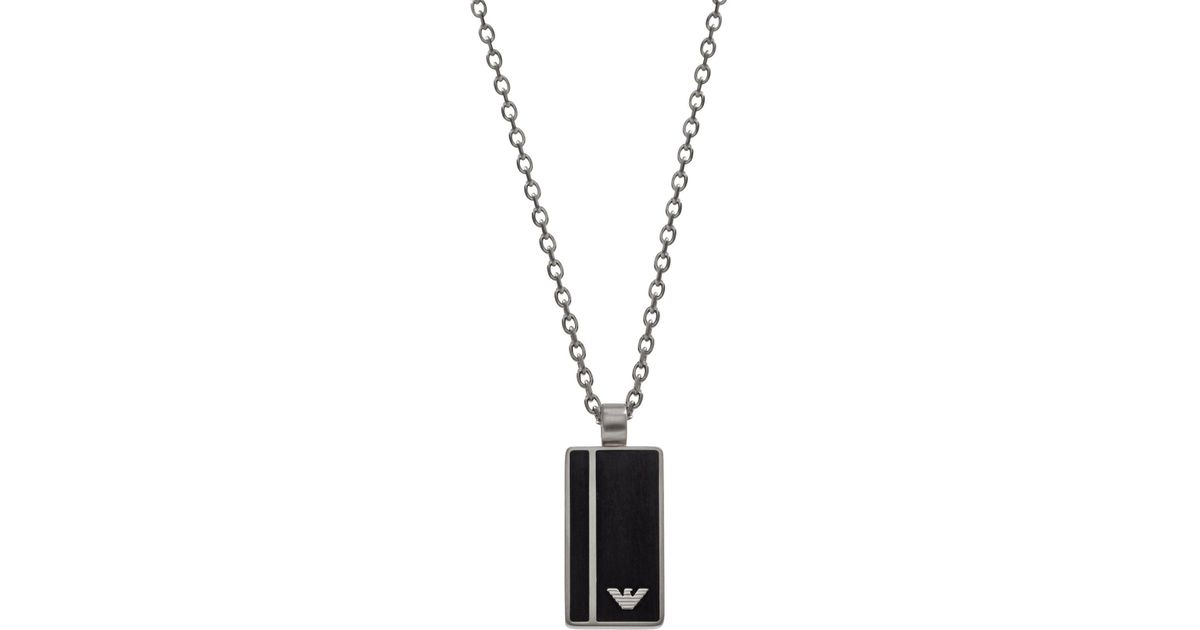 Emporio Armani Necklace in Silver (Metallic) for Men Lyst