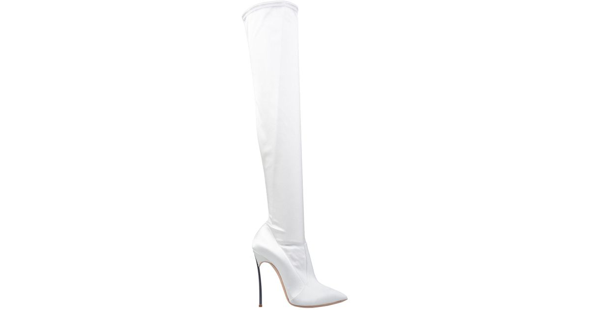 casadei white boots