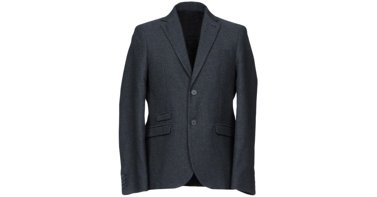 Officina 36 Tweed Blazer in Steel Grey (Gray) for Men - Lyst