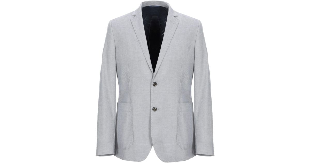 AT.P.CO Cotton Blazer in Light Grey (Gray) for Men - Lyst