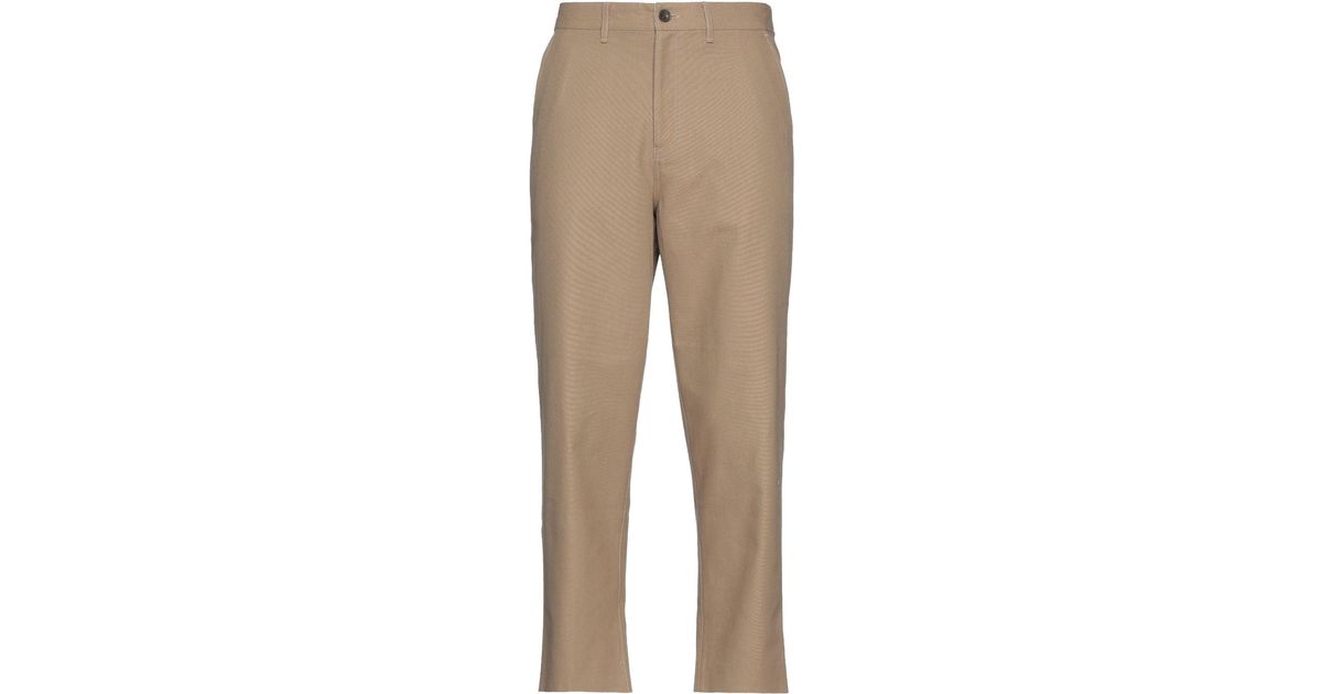 Farah Synthetic Pants in Camel (Natural) for Men | Lyst