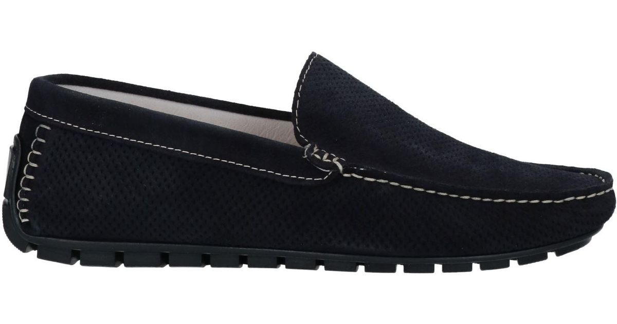 Bruno Magli Leather Loafers in Blue for Men Lyst UK