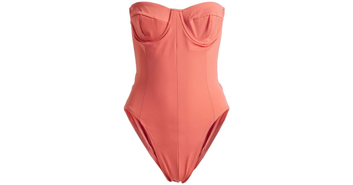 Norma Kamali One-piece Swimsuit in Red | Lyst