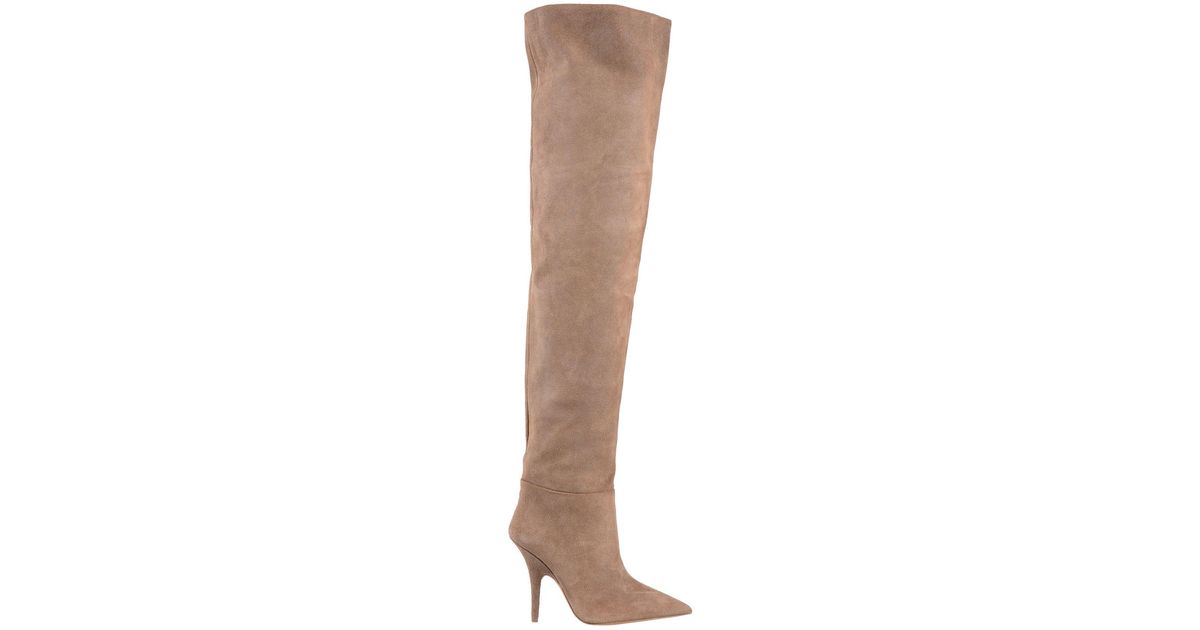 Yeezy Knee Boots in White Lyst Australia