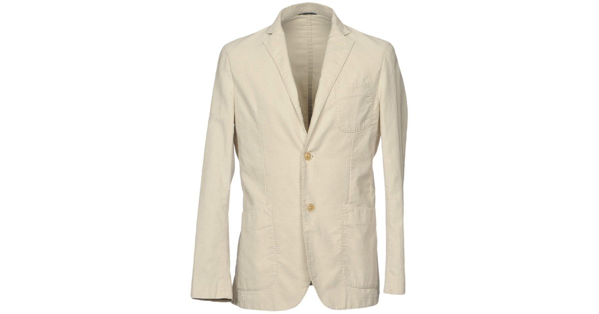 AT.P.CO Cotton Blazer in Beige (Natural) for Men - Lyst