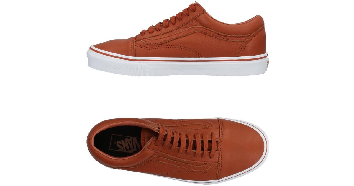 brown low top vans