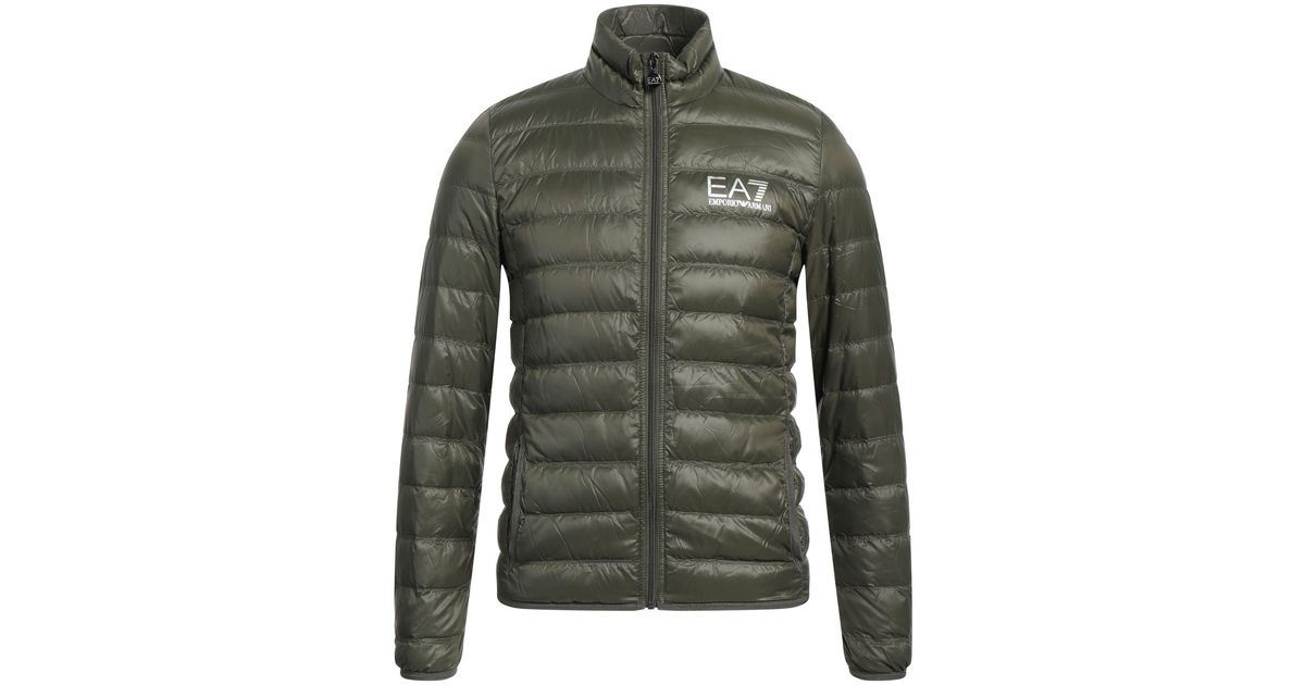 EA7 Down Jacket in Green for Men Lyst Australia