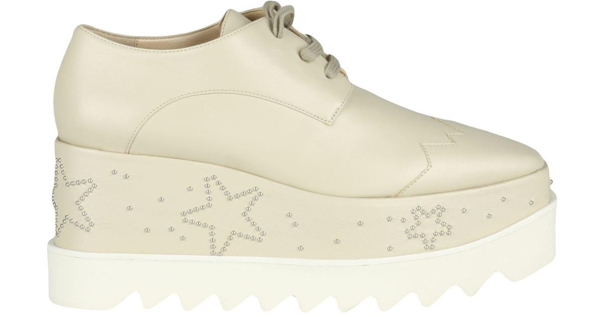 Stella McCartney Lace-up Shoes in Natural | Lyst