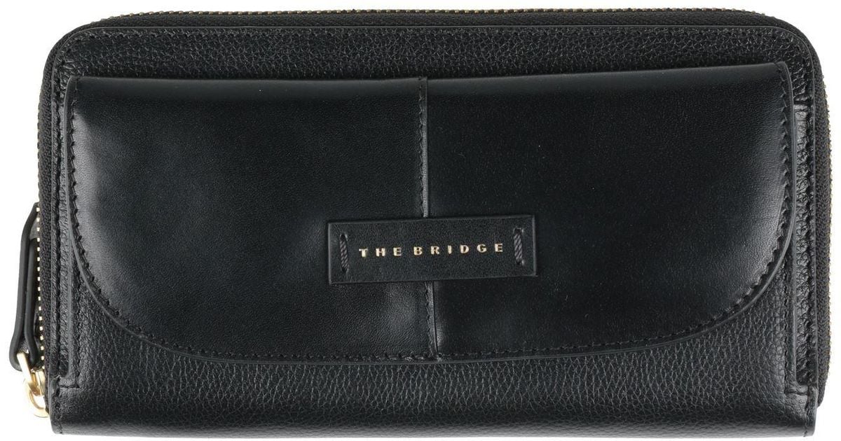 The Bridge Wallet in Black | Lyst UK