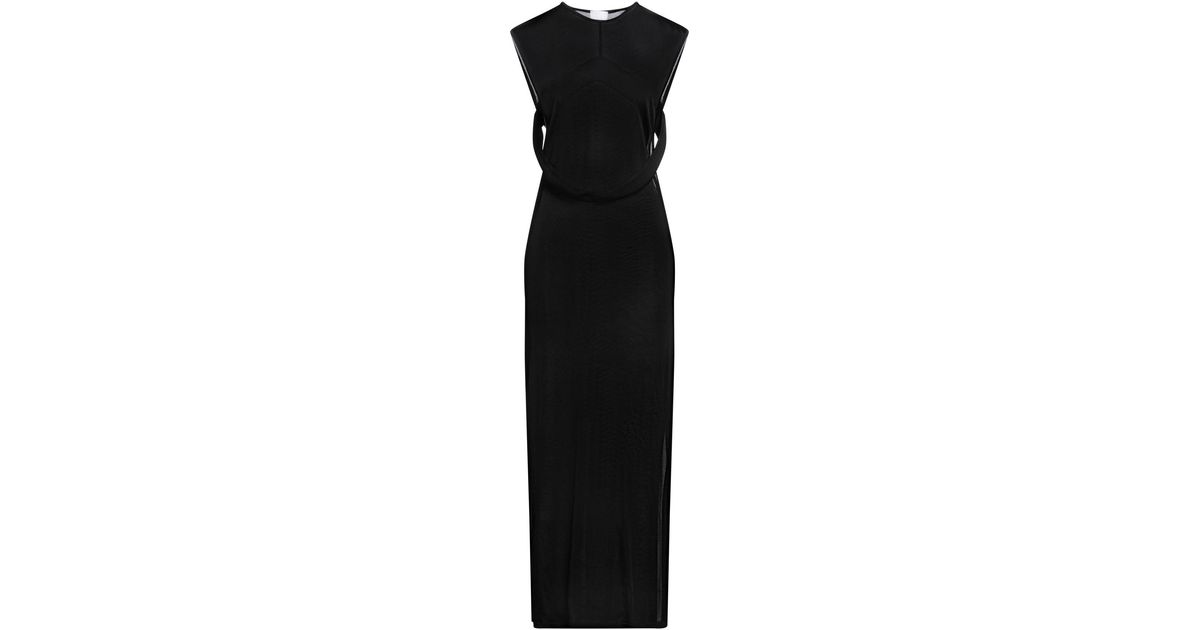 Burberry Long Dress in Black | Lyst