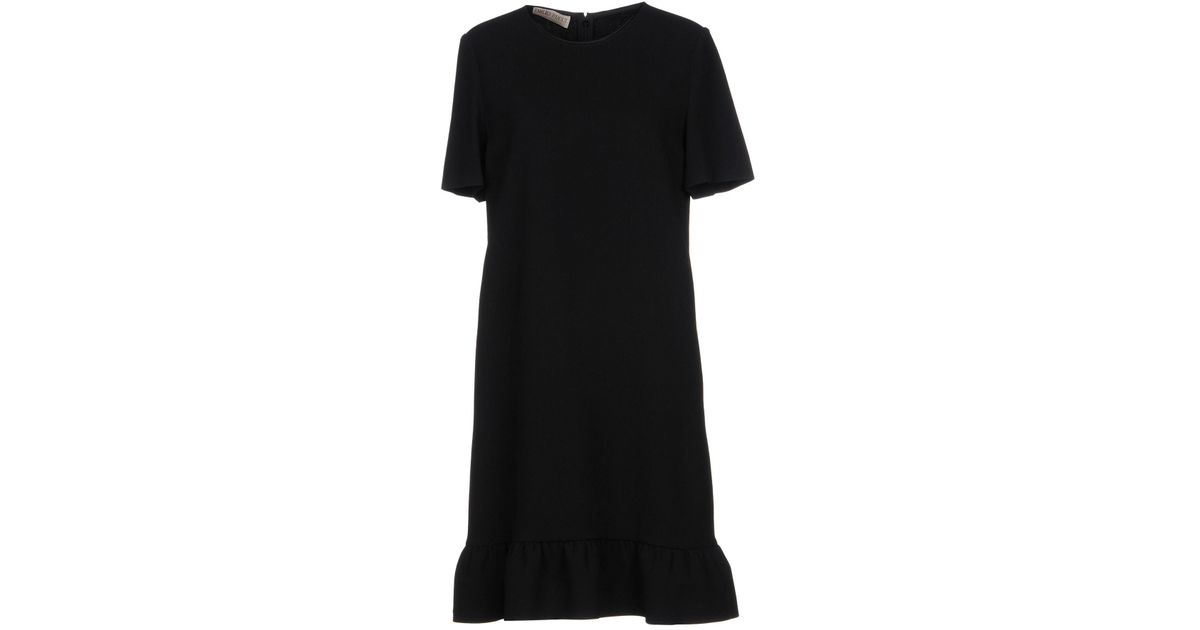Emilio Pucci Wool Short Dress in Black - Lyst