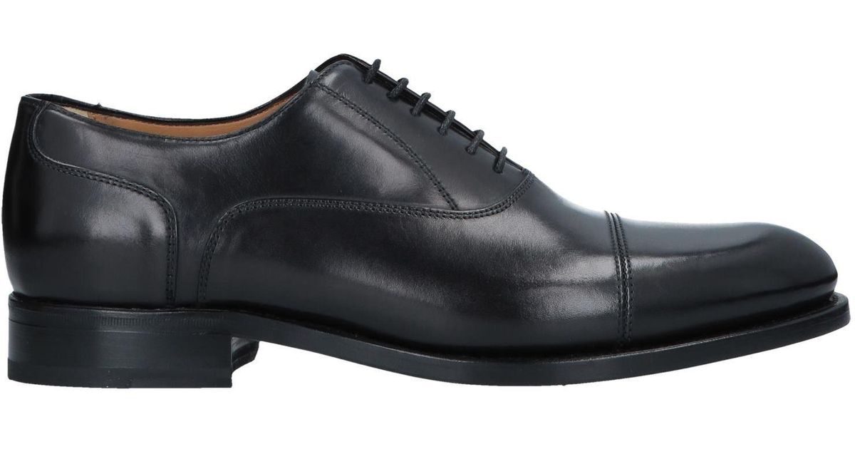 Isaia Leather Lace-up Shoe in Black for Men - Lyst