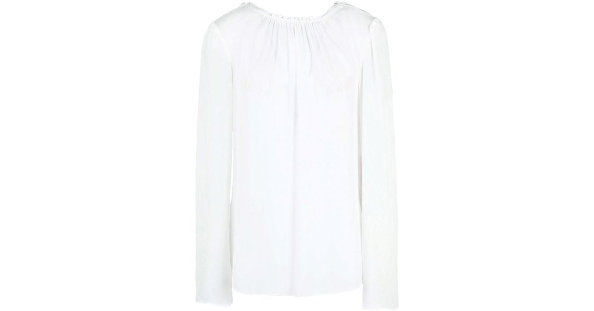 See By Chloé Chiffon Blouse in White - Lyst