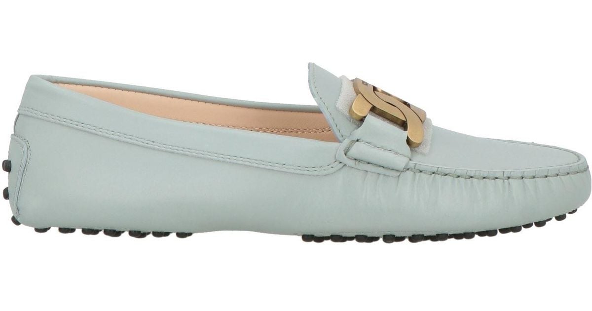 Tod's Loafers Calfskin in Gray Lyst