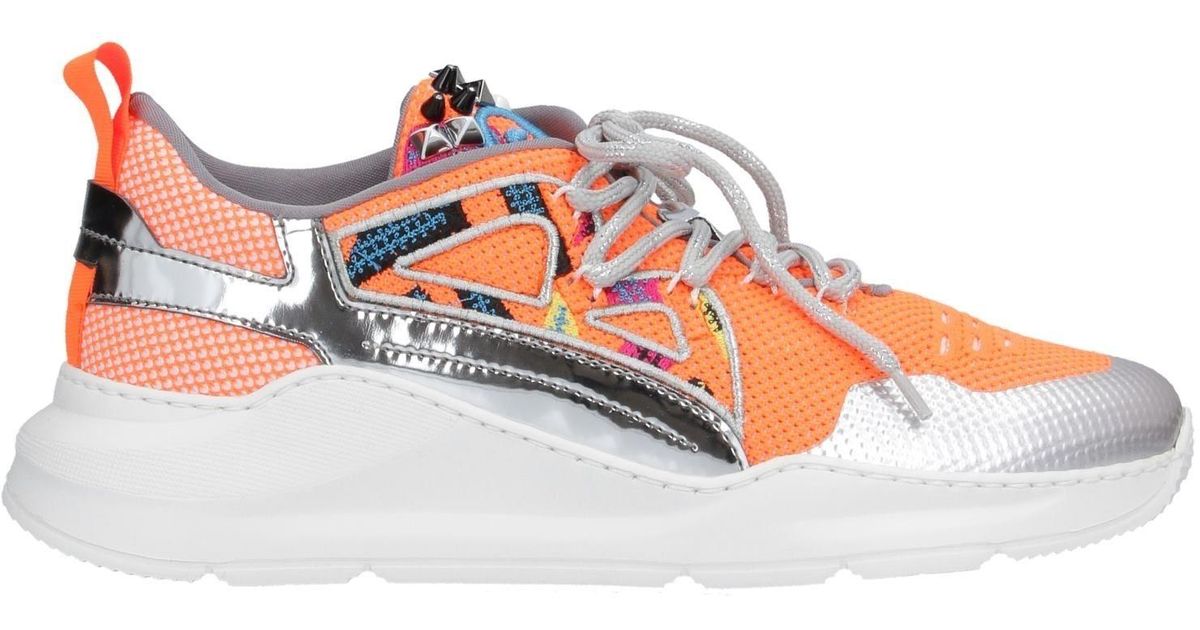 Barracuda Leather Low-tops & Sneakers in Orange - Lyst