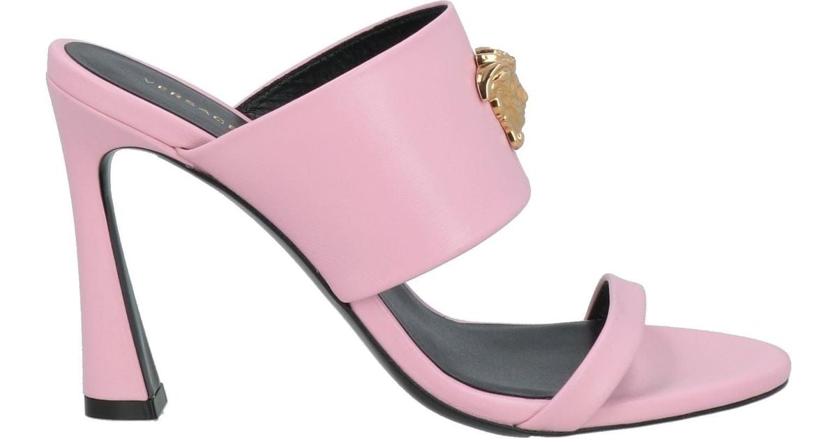Versace Sandals Calfskin in Pink | Lyst