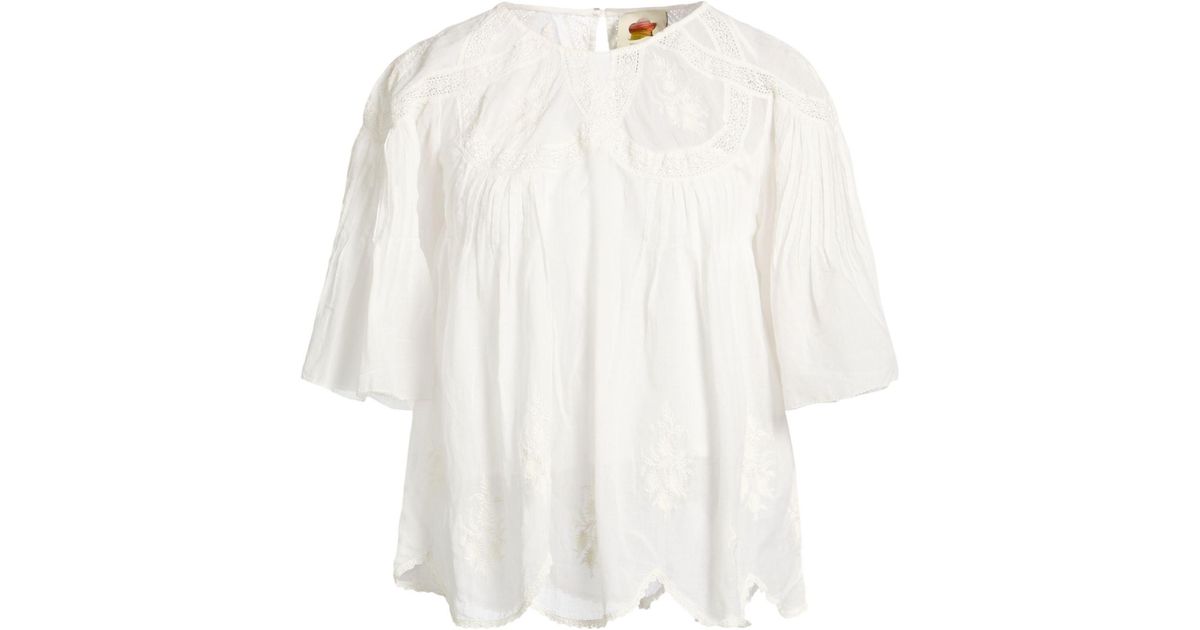 FARM Rio Top in White | Lyst UK