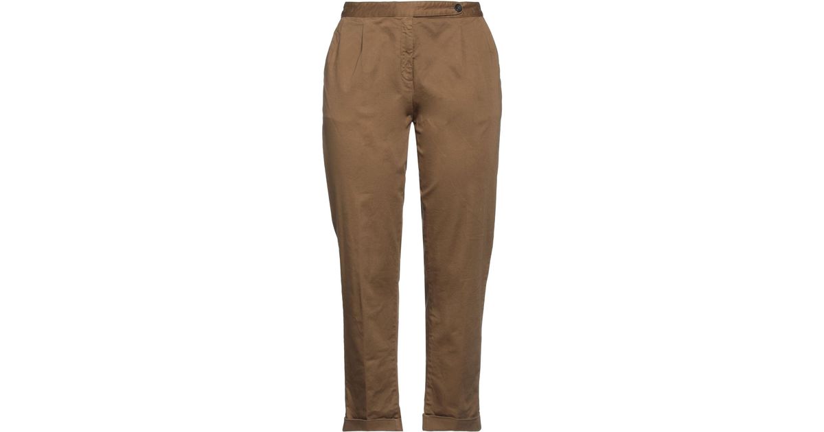 Massimo Alba Pants in Natural | Lyst