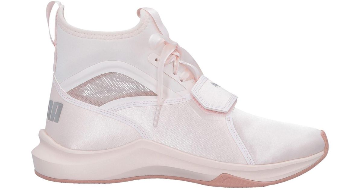 PUMA Satin Hightops & Sneakers in Pink Lyst