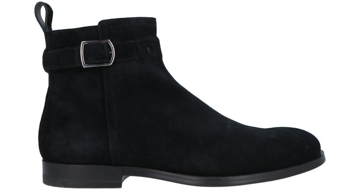 santoni leather ankle boots