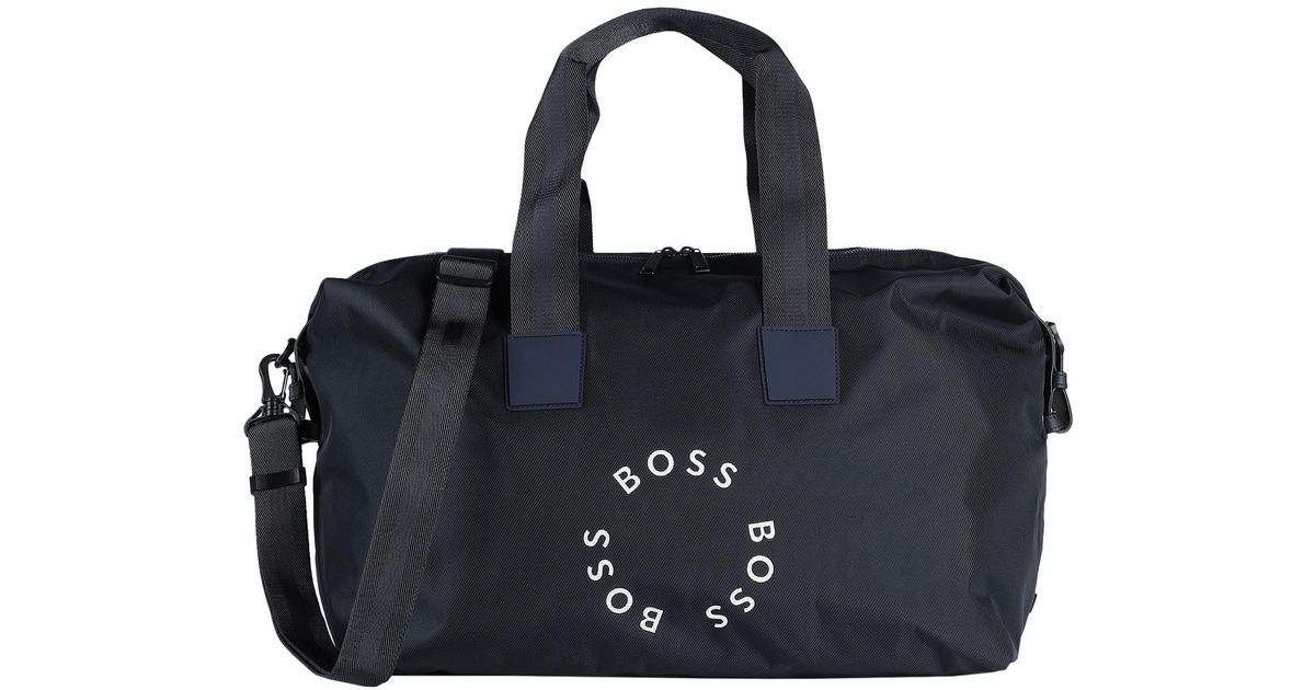 BOSS by HUGO BOSS Duffel Bags in Black for Men | Lyst