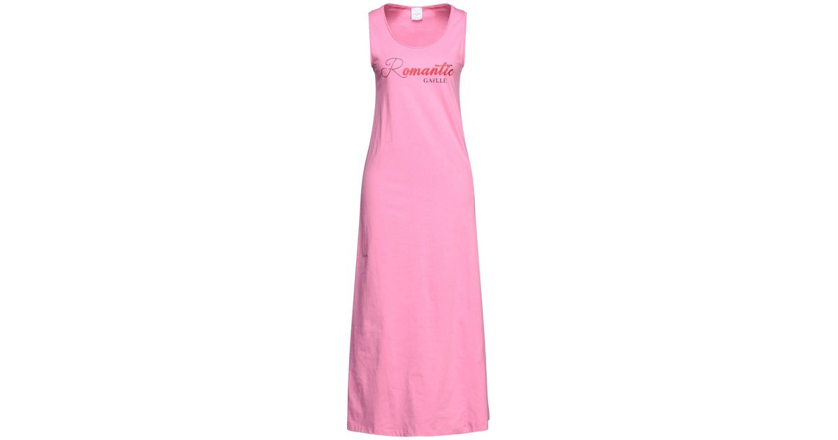 Gaelle Paris Long Dress in Pink | Lyst