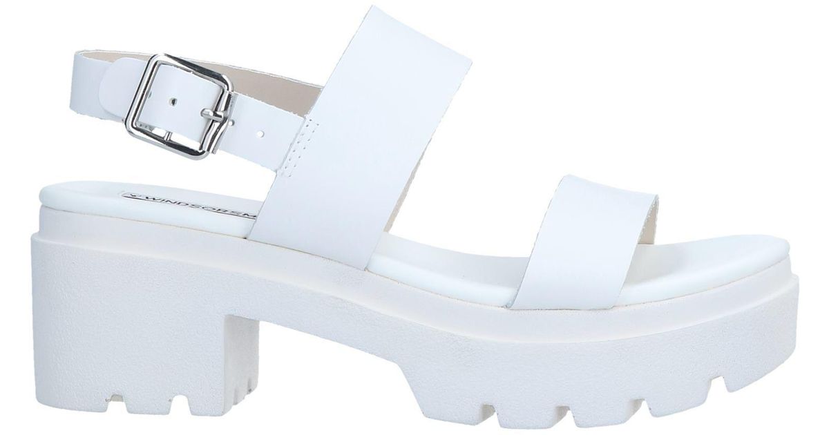Windsor Smith Leather Sandals in White - Lyst