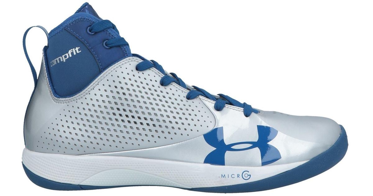 blue under armour high tops