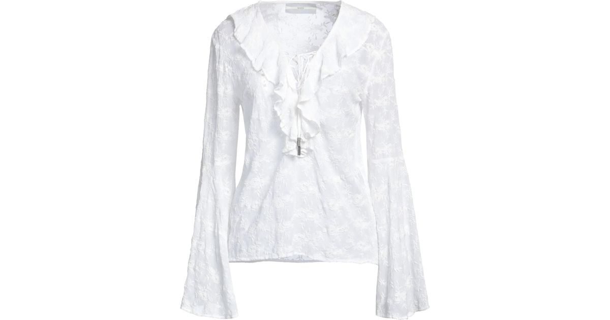 Guess Blouse in White | Lyst
