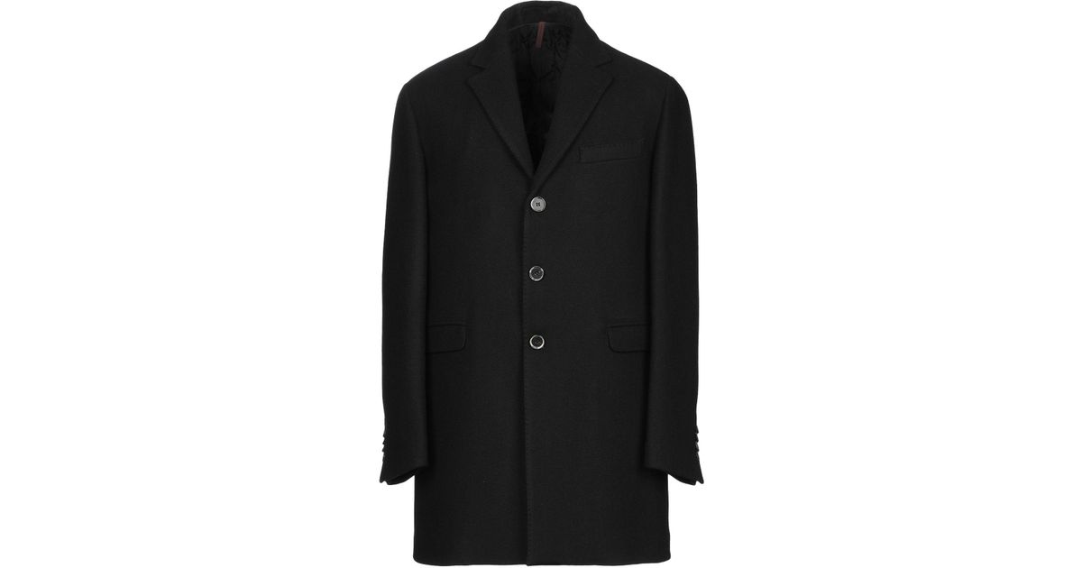 Laboratori Italiani Synthetic Coat in Black for Men - Lyst
