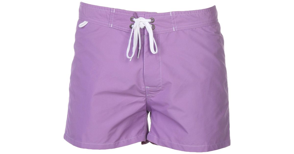 light purple swim trunks