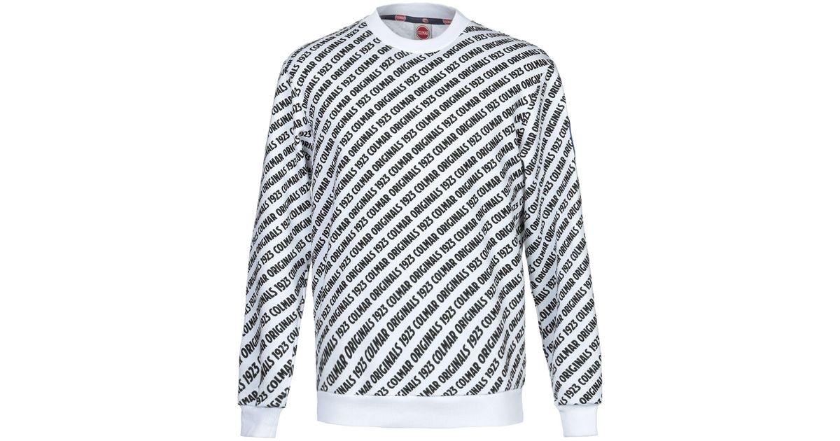 Colmar Cotton Sweatshirt in White for Men - Lyst