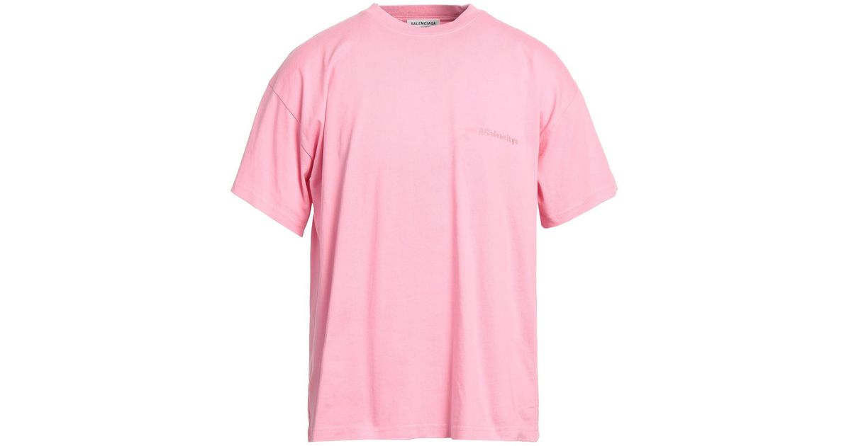 Balenciaga Pink Denim Logo Back Shirt Balenciaga