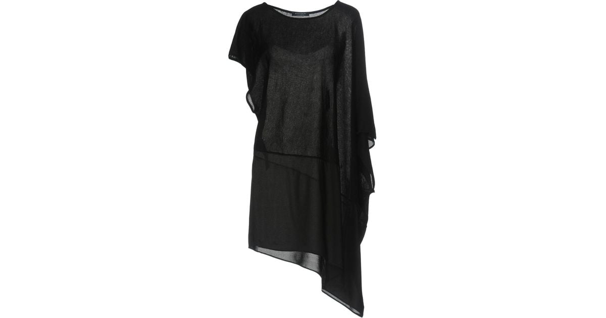 Stefanel Cashmere Sweater in Black - Lyst