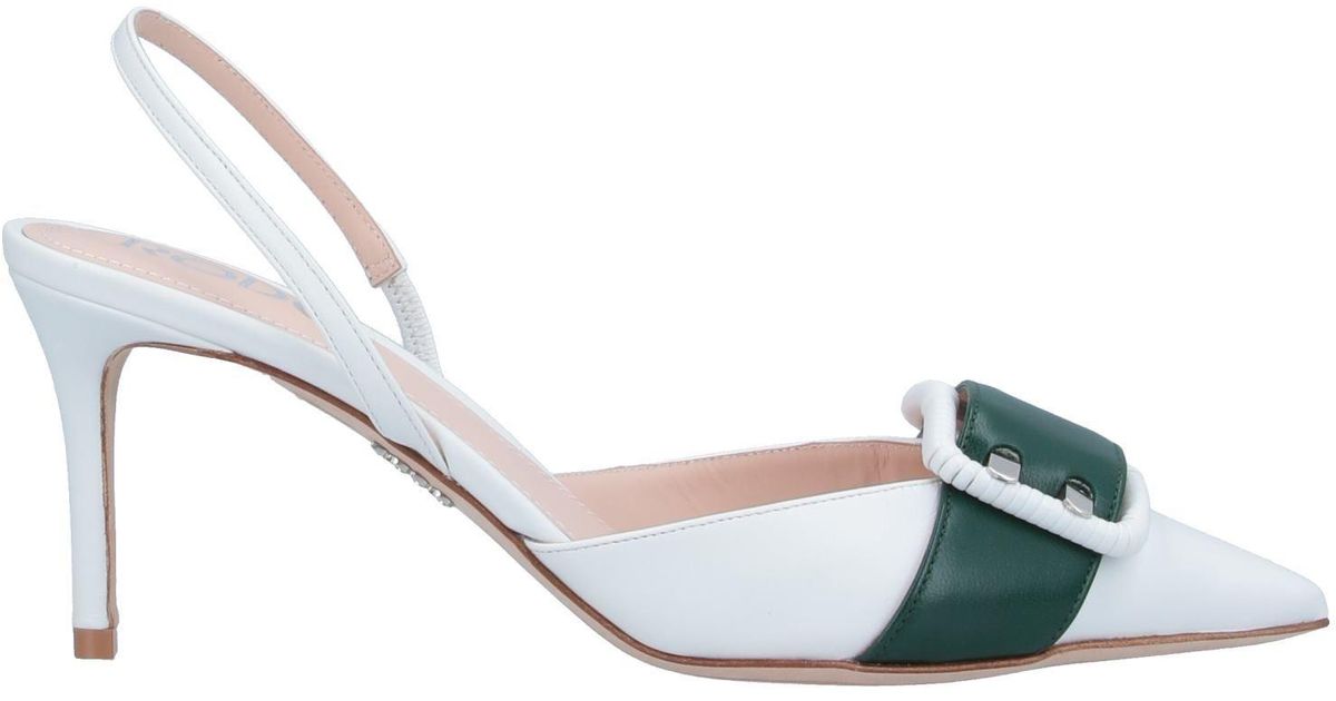 Rodo Leather Pumps in White - Lyst