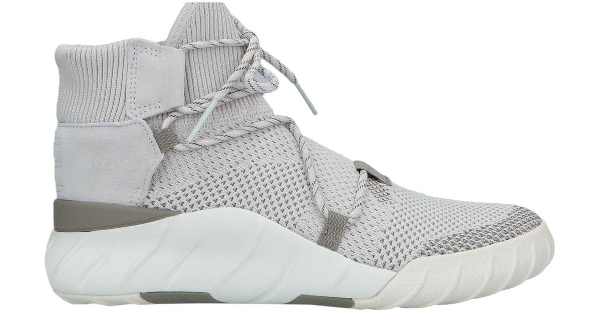 adidas Originals Leather High-tops & Sneakers in Light Grey (Gray) - Lyst