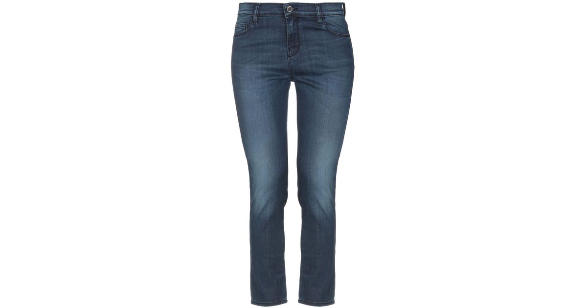 Armani Jeans Denim Trousers in Blue - Lyst