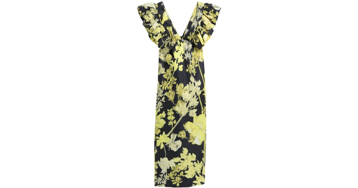 Kika Vargas Maxi Dress in Green | Lyst UK