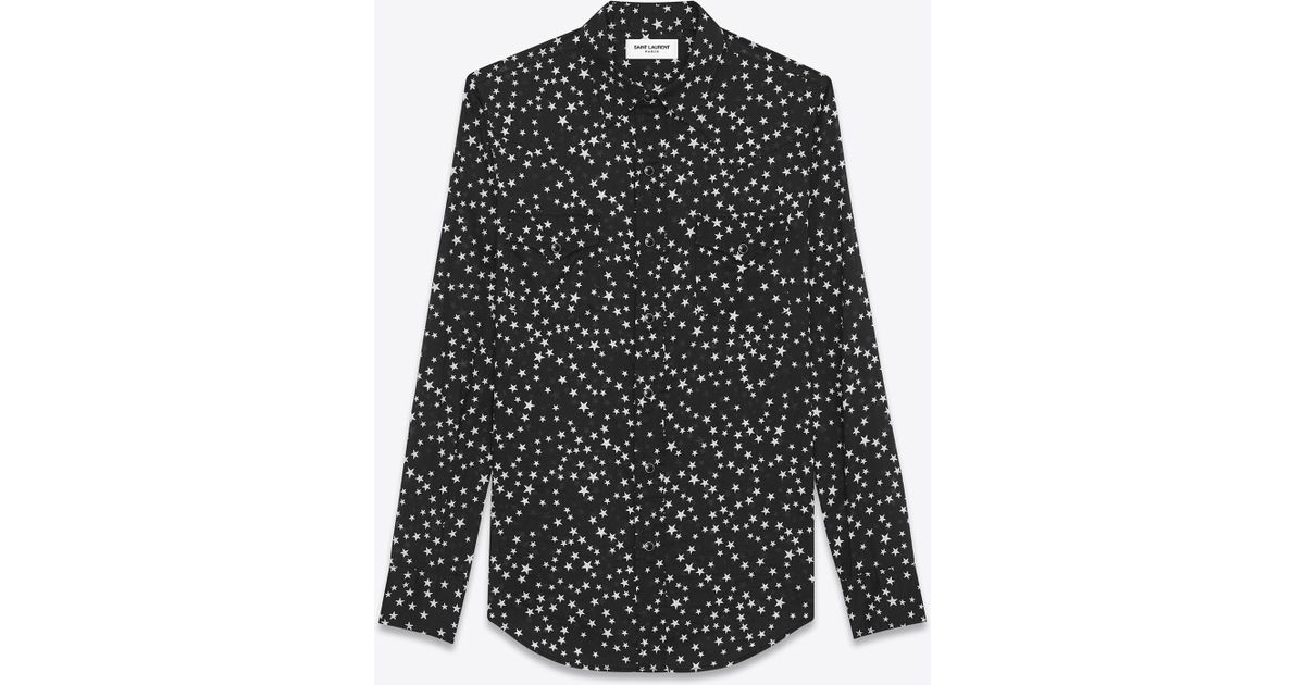 saint laurent star shirt