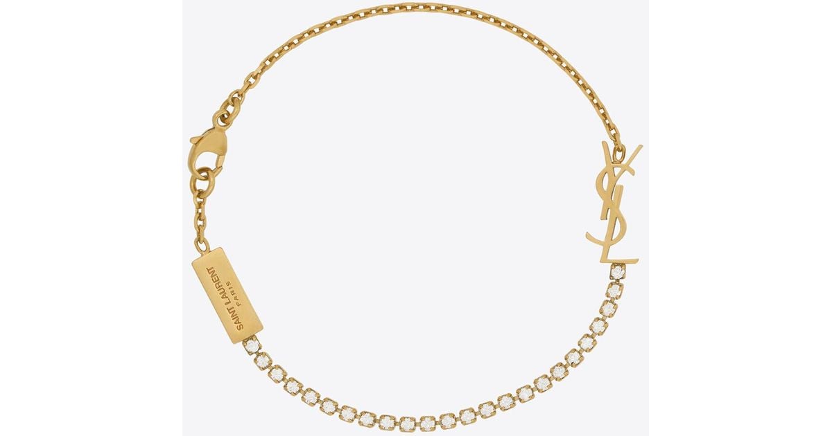 Bracelet Saint Laurent Gold in Metal - 41110299